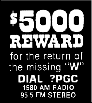 WPGC - Missing 'W'