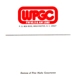 WPGC Reel To Reel Box Label - Block Letter Logo with oval