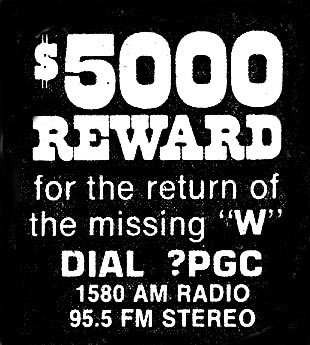 WPGC $5,000 Reward Ad