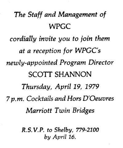 WPGC - Scott Shannon reception