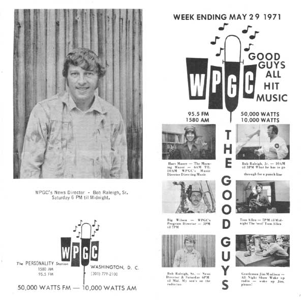 WPGC Music Survey Weekly Playlist - 05/29/71 - Outside