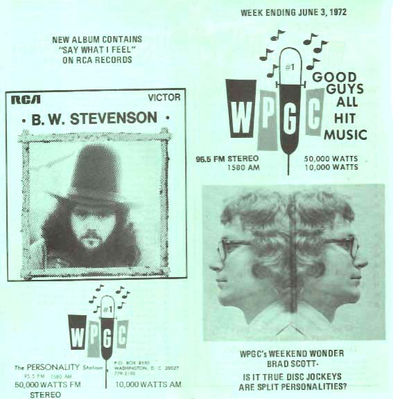 WPGC Music Survey Weekly Playlist - 06/03/72 - Outside