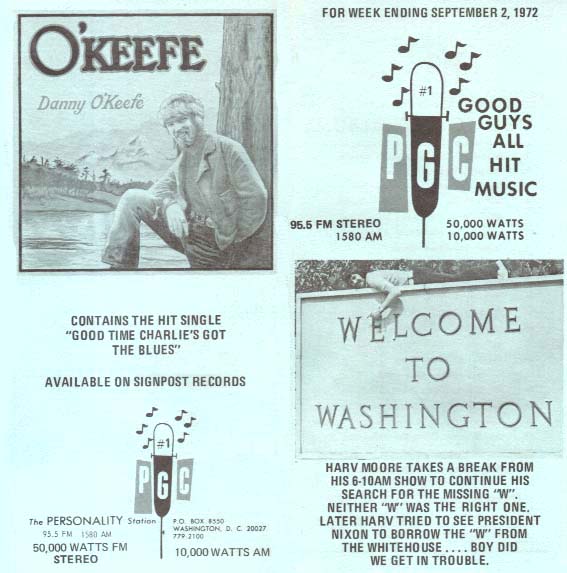 PGC Music Survey Weekly Playlist - 09/02/72 - Outside