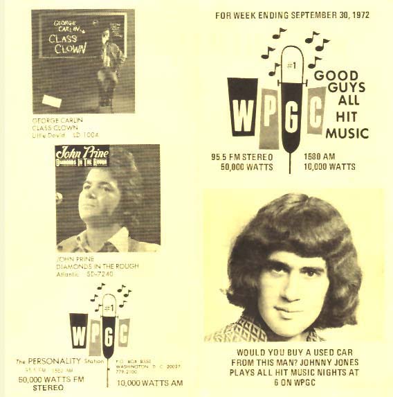 WPGC Music Survey Weekly Playlist - 09/30/72 - Outside
