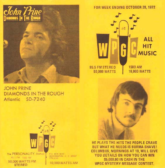 WPGC Music Survey Weekly Playlist - 10/28/72 - Outside