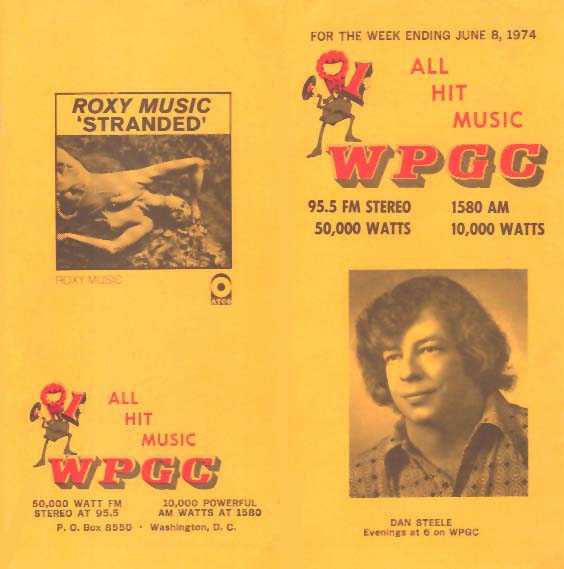 WPGC Music Survey Weekly Playlist - 06/08/74 - Outside