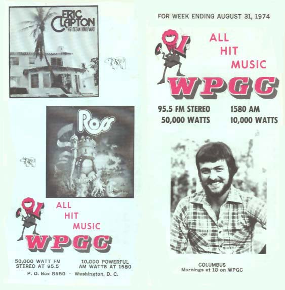 WPGC Music Survey Weekly Playlist - 08/31/74 - Outside