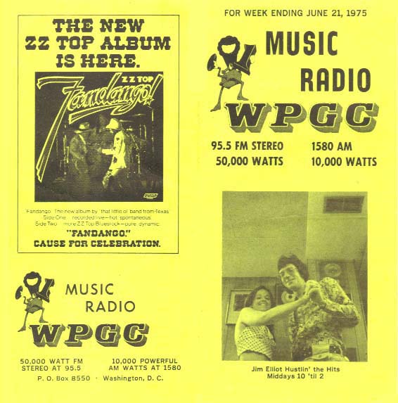 WPGC Music Survey Weekly Playlist - 06/21/75 - Outside