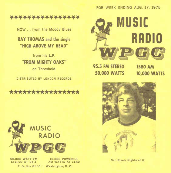 WPGC Music Survey Weekly Playlist - 08/17/75 - Outside