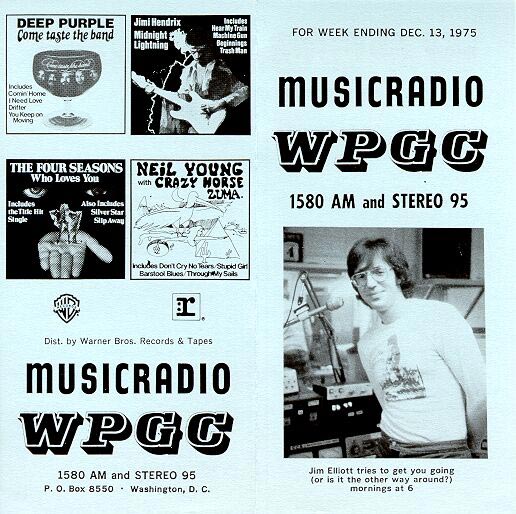 WPGC Music Survey Weekly Playlist - 12/13/75 - Outside