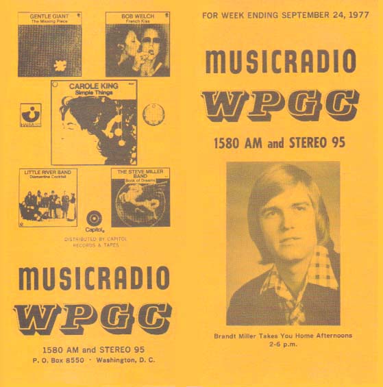 WPGC Music Survey Weekly Playlist - 09/24/77 - Outside