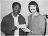 WPGC - Harv Moore with 'Phono Phunnies' contest winner