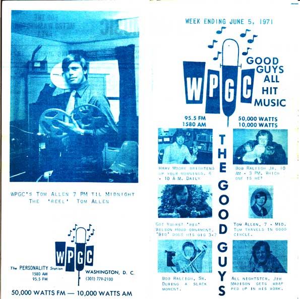 WPGC Music Survey Weekly Playlist - 06/05/71 - Outside