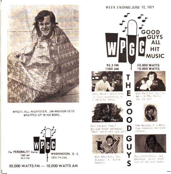 WPGC Music Survey Weekly Playlist - 06/12/71 - Outside