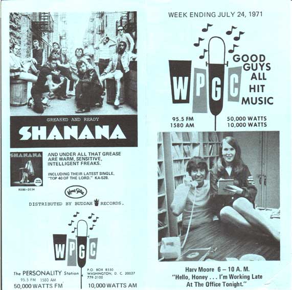 WPGC Music Survey Weekly Playlist - 07/24/71 - Outside