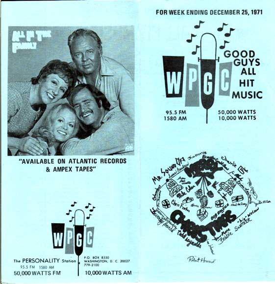 WPGC Music Survey Weekly Playlist - 12/25/71 - Outside