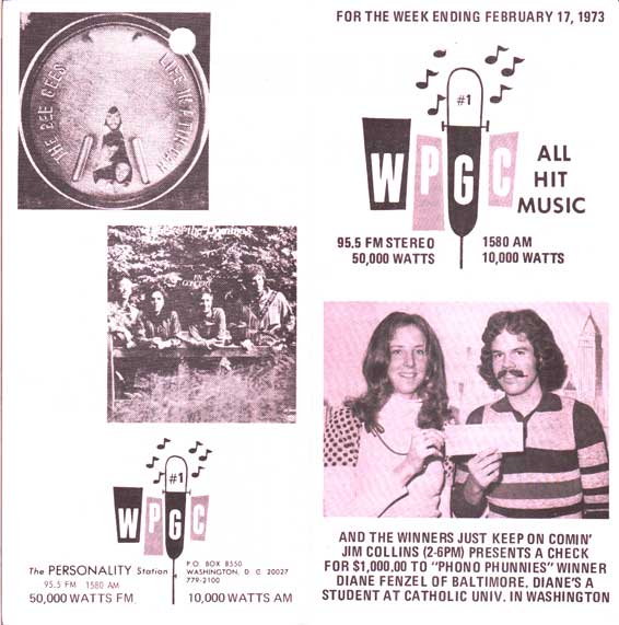 WPGC Music Survey Weekly Playlist - 02/17/73 - Outside