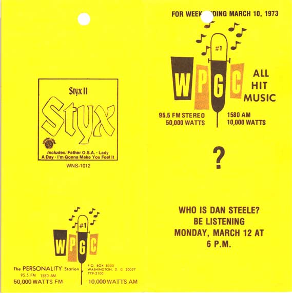 WPGC Music Survey Weekly Playlist - 03/10/73 - Outside