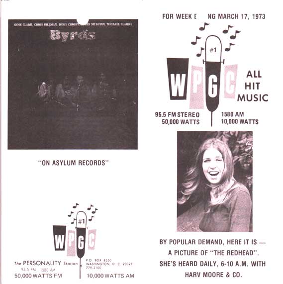 WPGC Music Survey Weekly Playlist - 03/17/73 - Outside