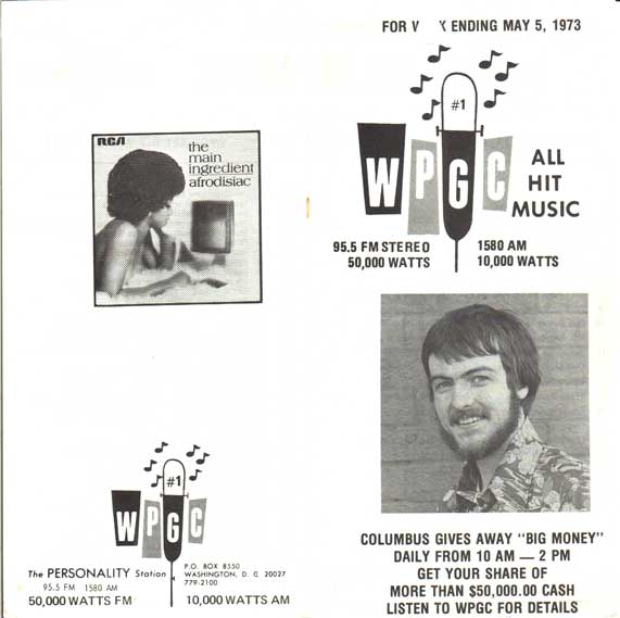 WPGC Music Survey Weekly Playlist - 05/05/73 - Outside