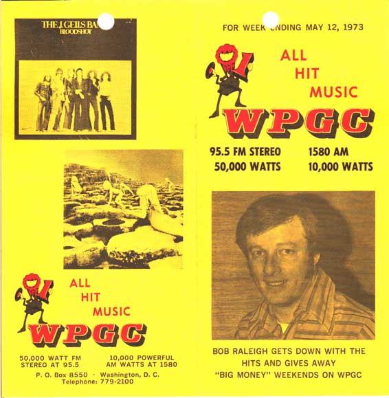 WPGC Music Survey Weekly Playlist - 05/12/73 - Outside