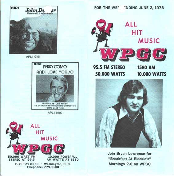 WPGC Music Survey Weekly Playlist - 06/02/73 - Outside