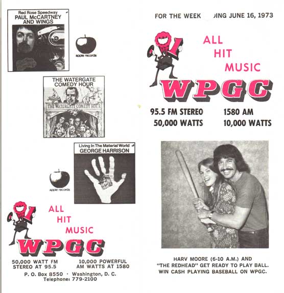 WPGC Music Survey Weekly Playlist - 06/16/73 - Outside
