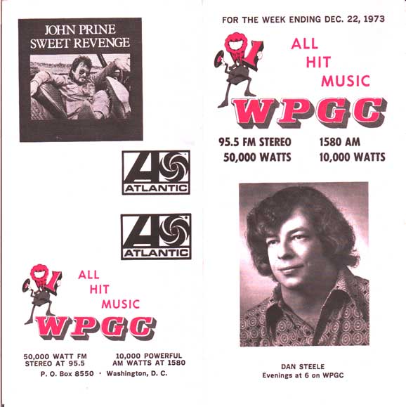 WPGC Music Survey Weekly Playlist - 12/22/73 - Outside