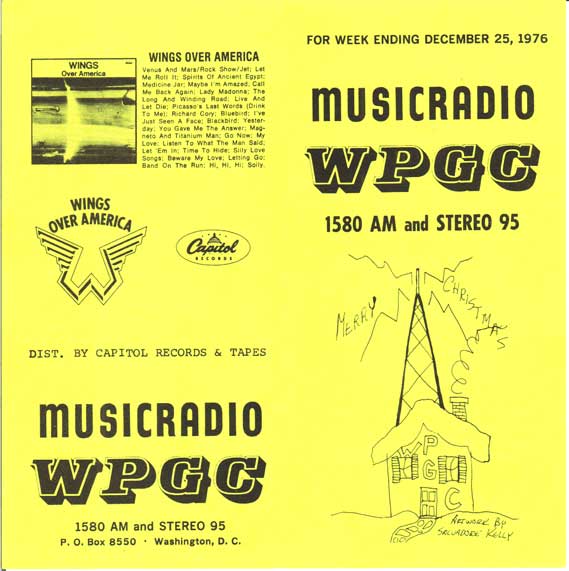 WPGC Music Survey Weekly Playlist - 12/25/76 - Outside