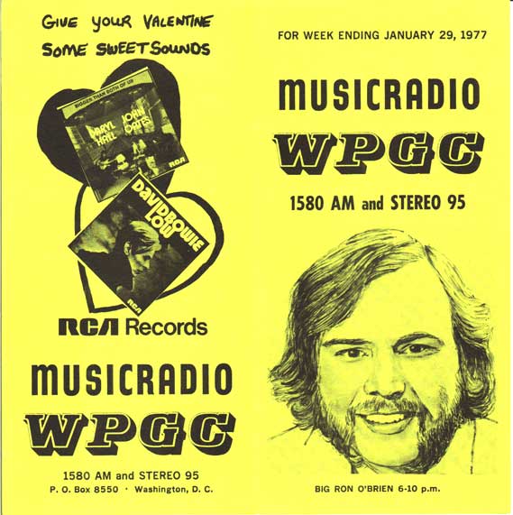 WPGC Music Survey Weekly Playlist - 01/29/77 - Outside
