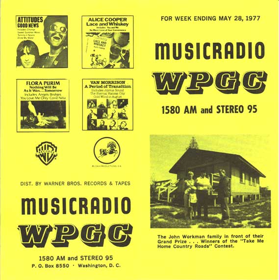 WPGC Music Survey Weekly Playlist - 05/28/77 - Outside