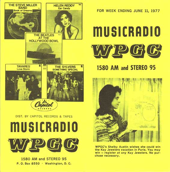 WPGC Music Survey Weekly Playlist - 06/11/77 - Outside