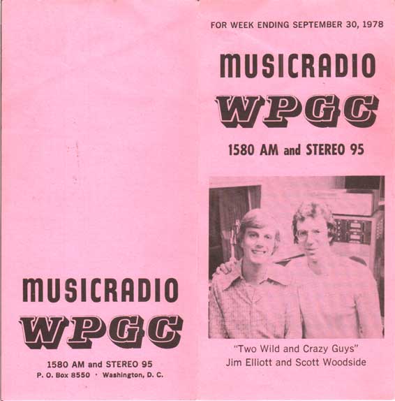WPGC Music Survey Weekly Playlist - 09/30/78 - Outside