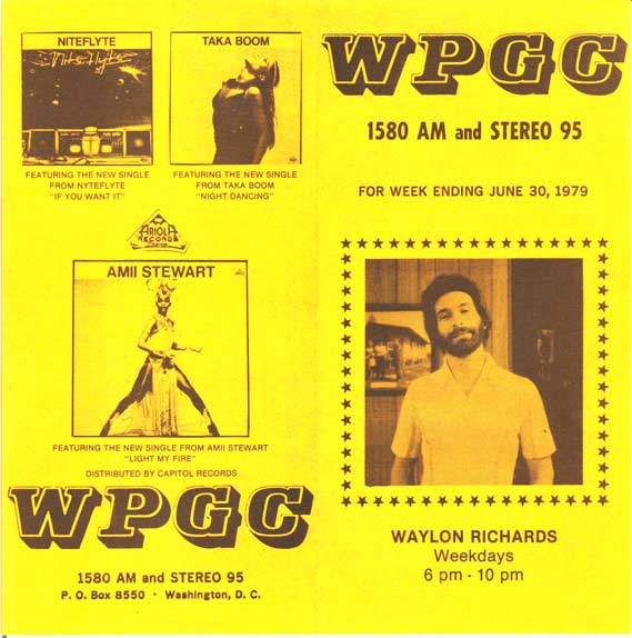WPGC Music Survey Weekly Playlist - 06/30/79 - Outside