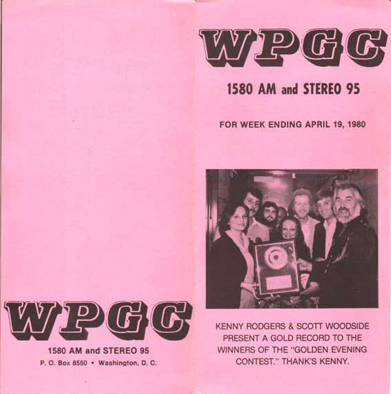 WPGC Music Survey Weekly Playlist - 04/19/80 - Outside