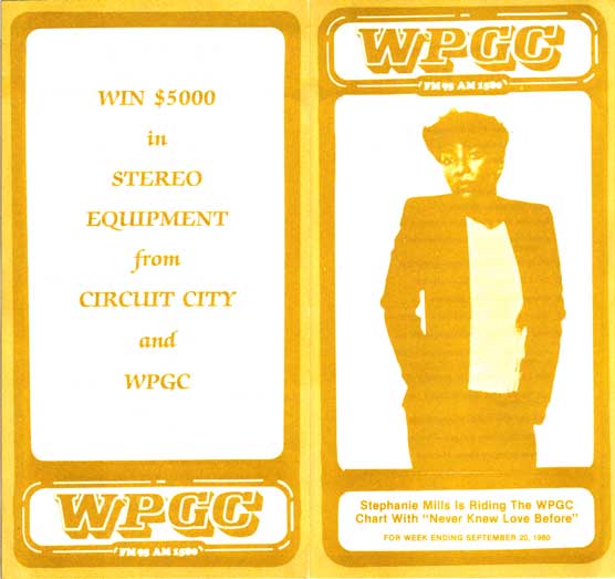 WPGC Music Survey Weekly Playlist - 09/20/80 - Outside