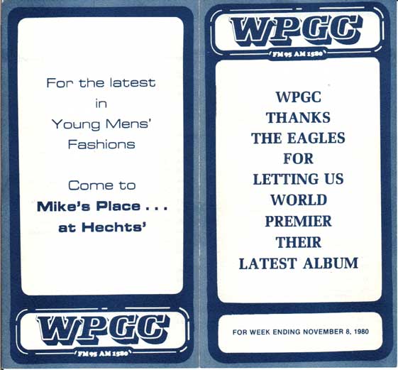 WPGC Music Survey Weekly Playlist - 11/08/80 - Outside