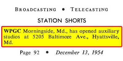 WPGC Articles - Studios Open In Hyattsville