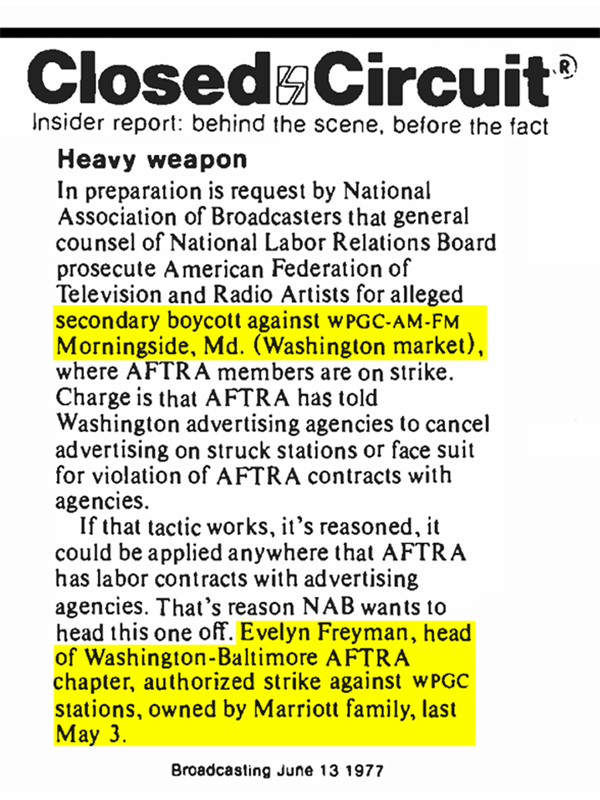 WPGC Article - Broadcasting - Heavy Weapon - 06/13/77