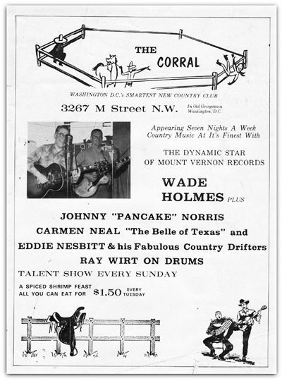 WPGC - Wade Holmes Club Appearances - 1963