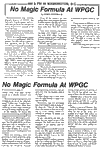WPGC - No Magic Formula