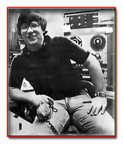 WPGC - Don geronimo in Production studio in 1980