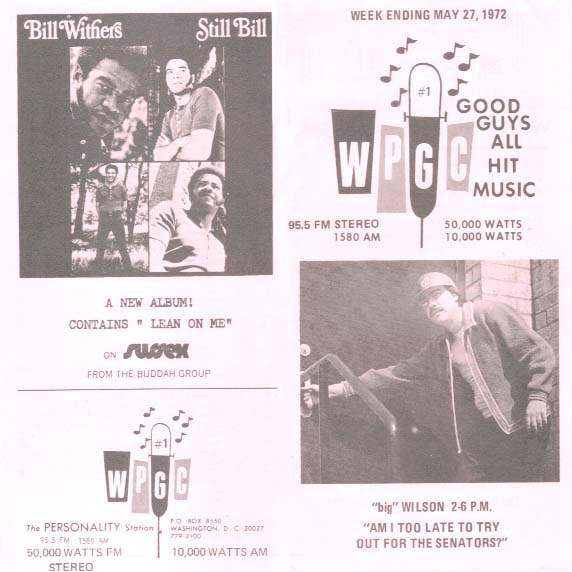 WPGC Music Survey Weekly Playlist - 05/27/72 - Outside