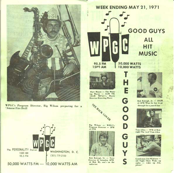 WPGC Music Survey Weekly Playlist - 05/21/71 - Outside