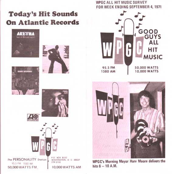 WPGC Music Survey Weekly Playlist - 09/04/71 - Outside