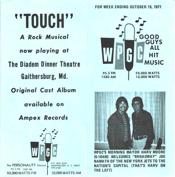 WPGC Music Survey Weekly Playlist - 10/16/71 - Outside
