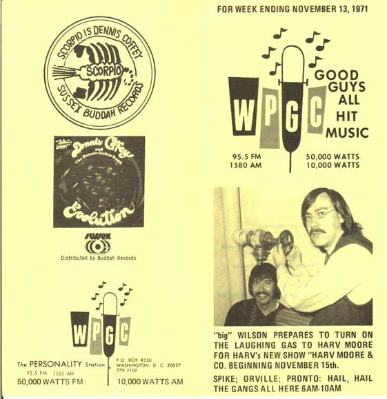WPGC Music Survey Weekly Playlist - 11/13/71 - Outside
