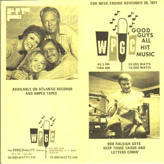 WPGC Music Survey Weekly Playlist - 11/28/71 - Outside