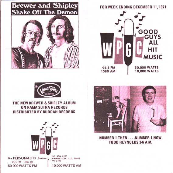 WPGC Music Survey Weekly Playlist - 12/11/71 - Outside