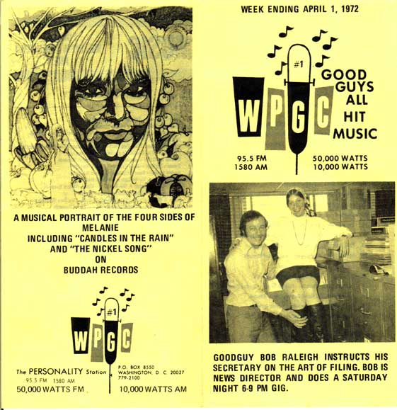 WPGC Music Survey Weekly Playlist - 04/01/72 - Outside